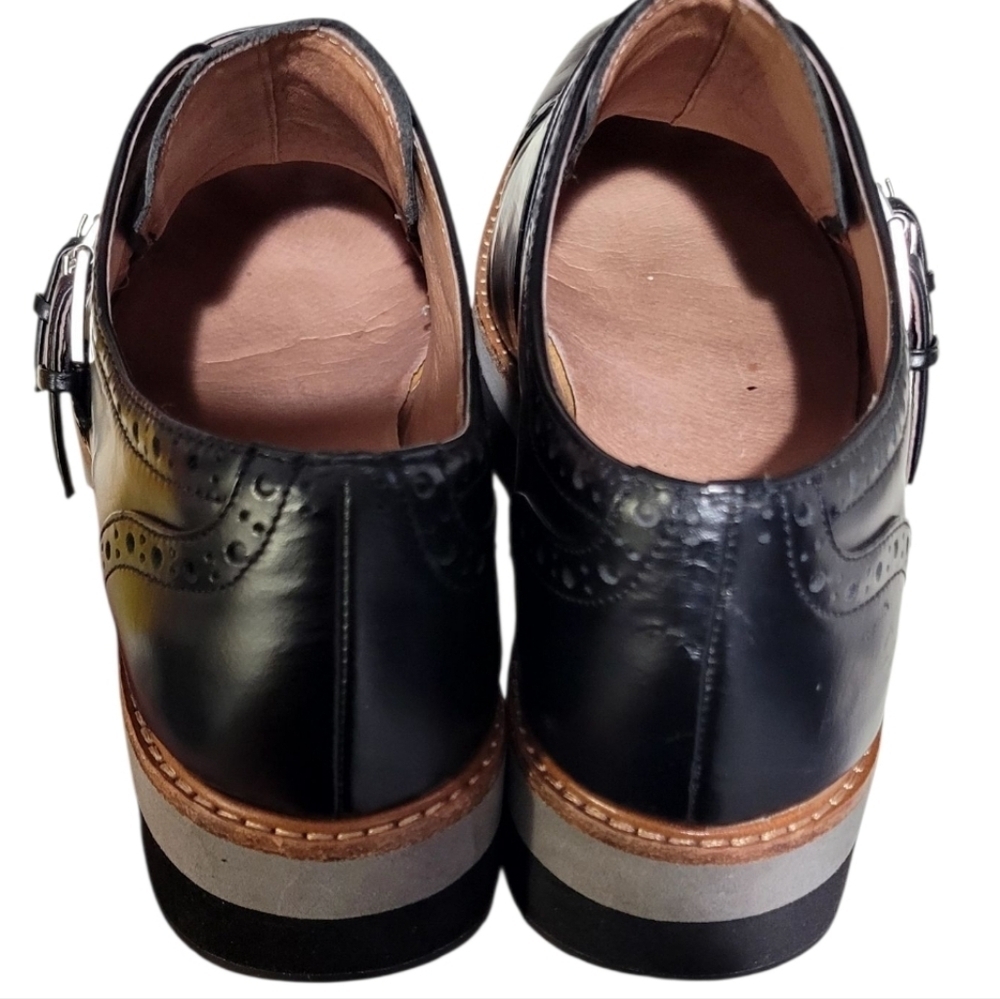 Halogen Black Mara Buckle Loafers Size 8-1/2 - Picture 5 of 7